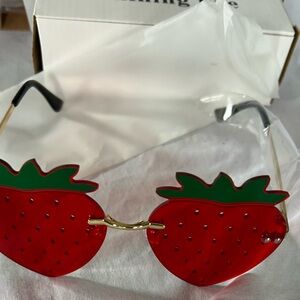 1- Shining Eye ladies strawberry sunglasses, NEW